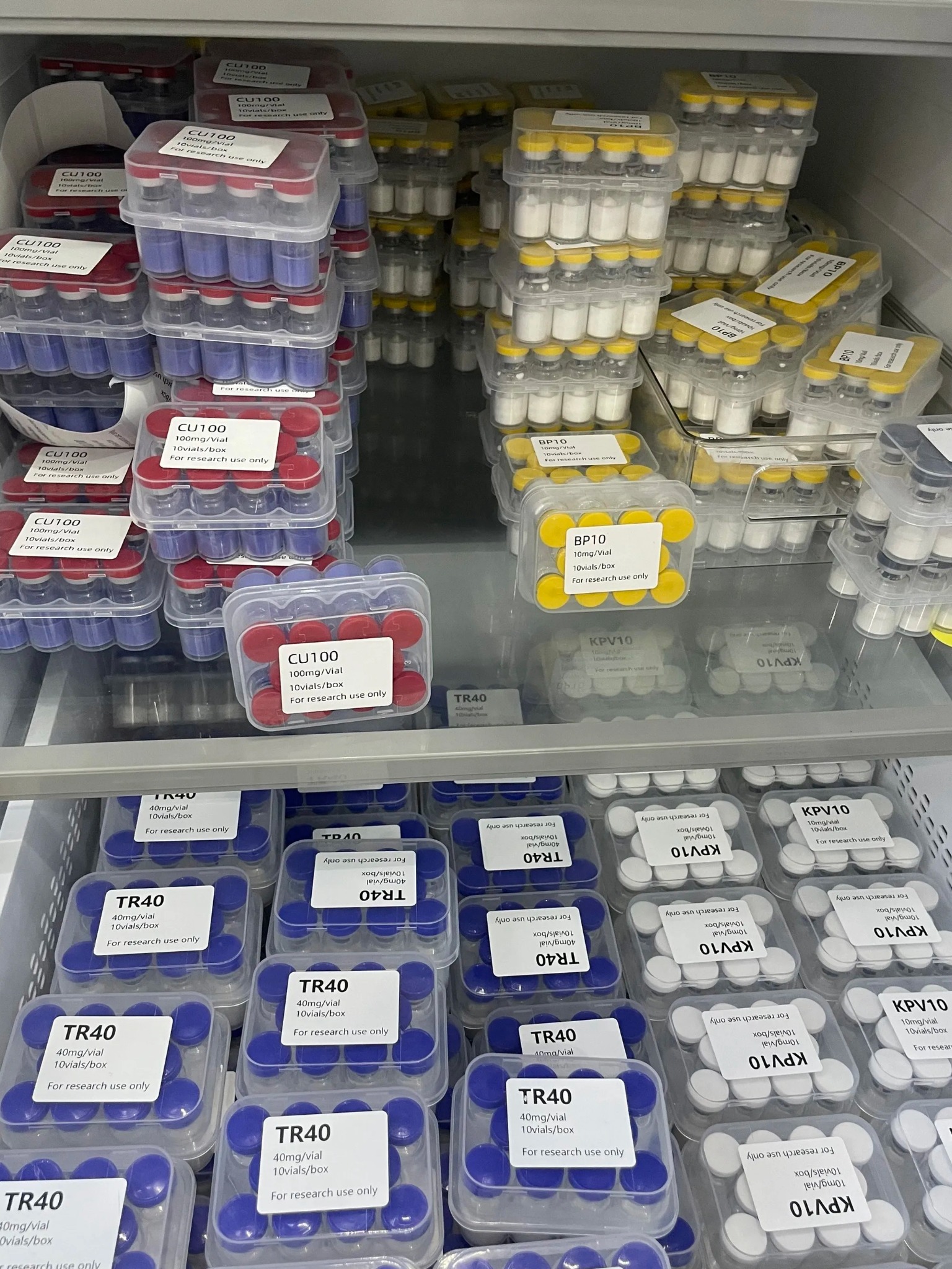 AurexonBio organized vial product storage